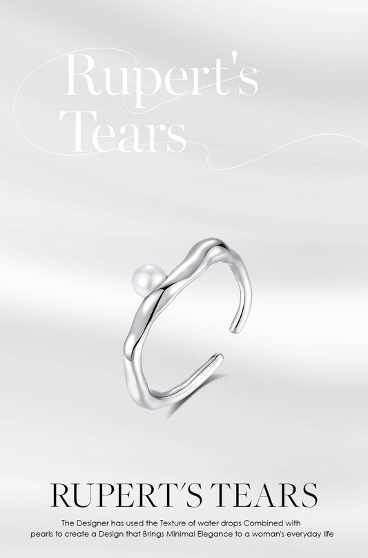 Sliver Pearl ring