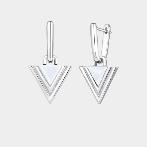 Triangle Geometric Earrings Studs